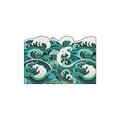 Oriental Green Sea Wave Irregular Coil Entrance Mat