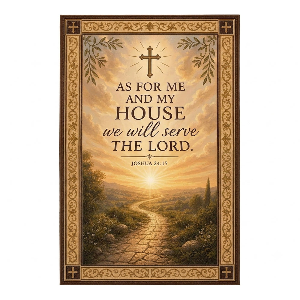Pathway Faith Sunset Stone Bible Rug