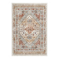 Ravian Ivory Terracotta Multi-Band Rug