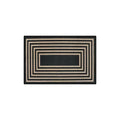 Reverse Concentric Rectangle Stripe Coil Entrance Mat