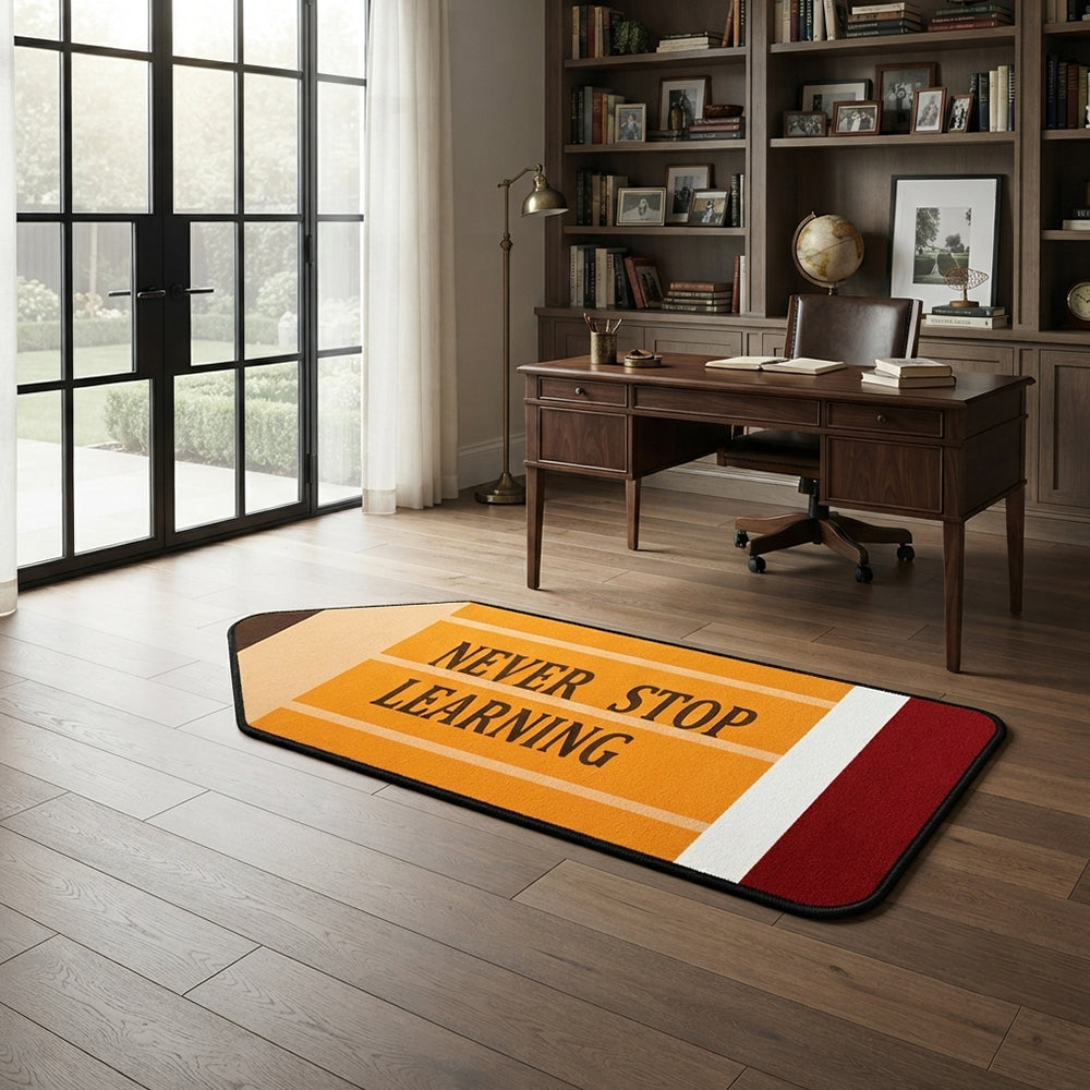 Bright Orange Pencil Rug