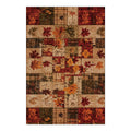Rowan Rust Red Tan Maple Rug
