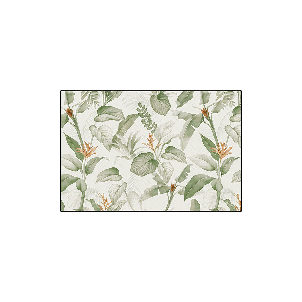 Sage Tropical Leaf Repeat Coil Bath Mat