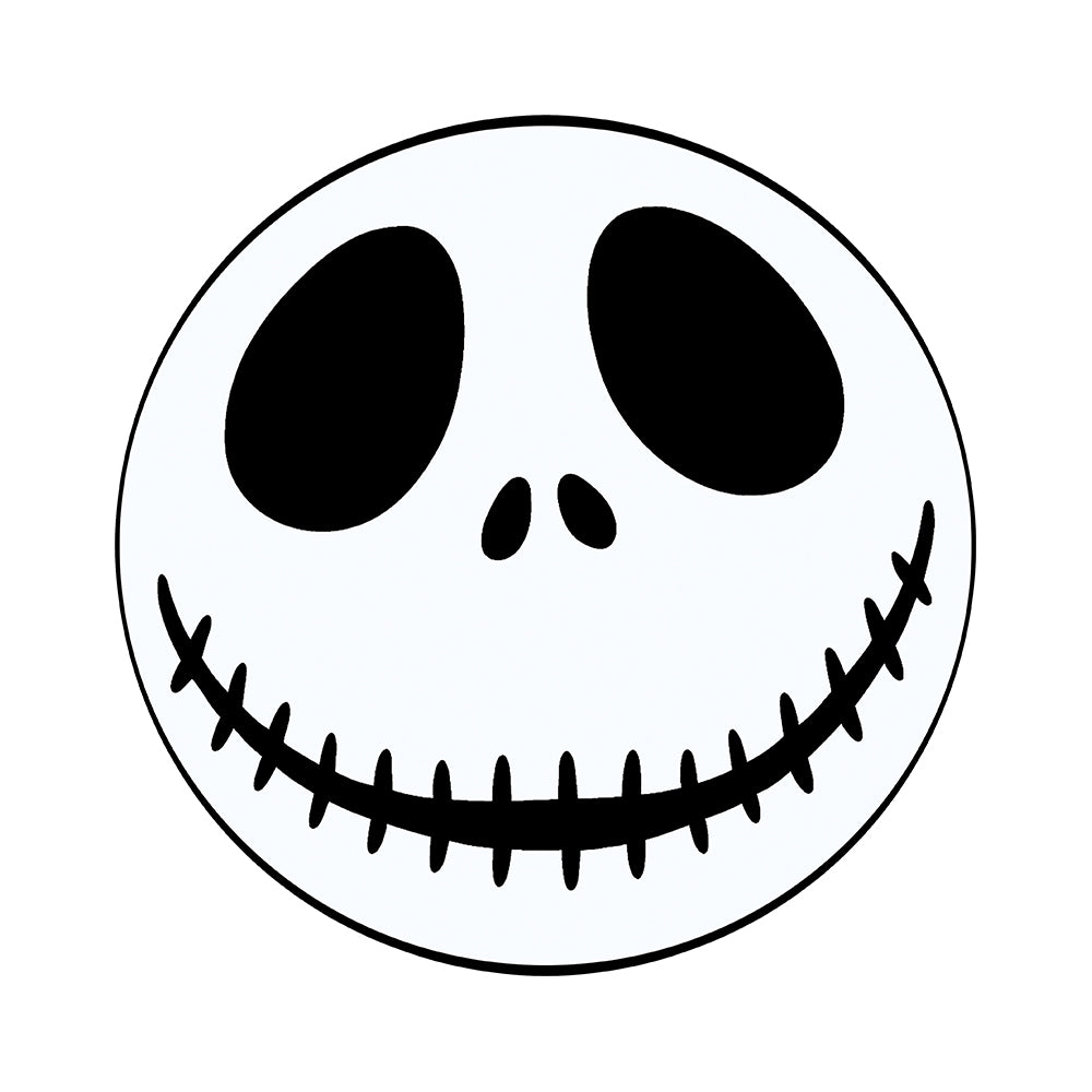 Serafina Cream Ivory Black Jack Skellington Rug