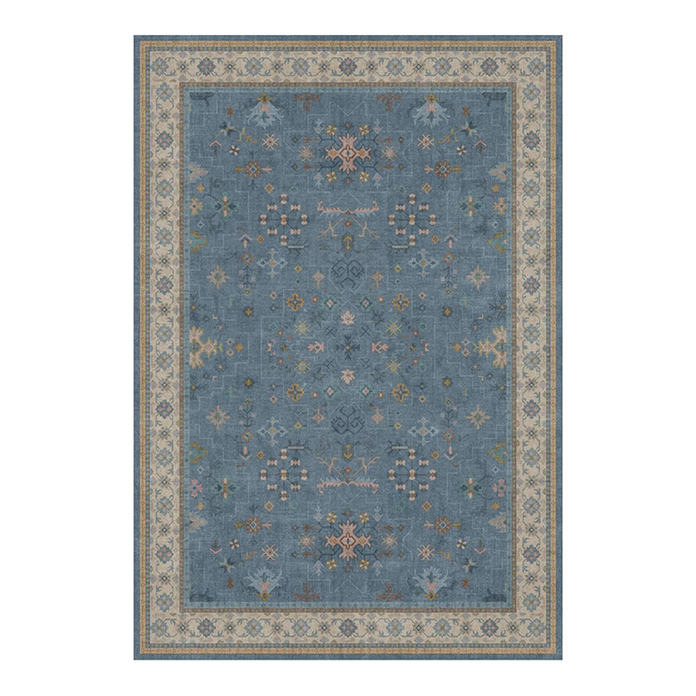 Serin Dusty Slate Blush Sand Floral Rug