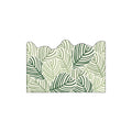 Shade Green Striped Banana Leaf Coil Entrance Mat