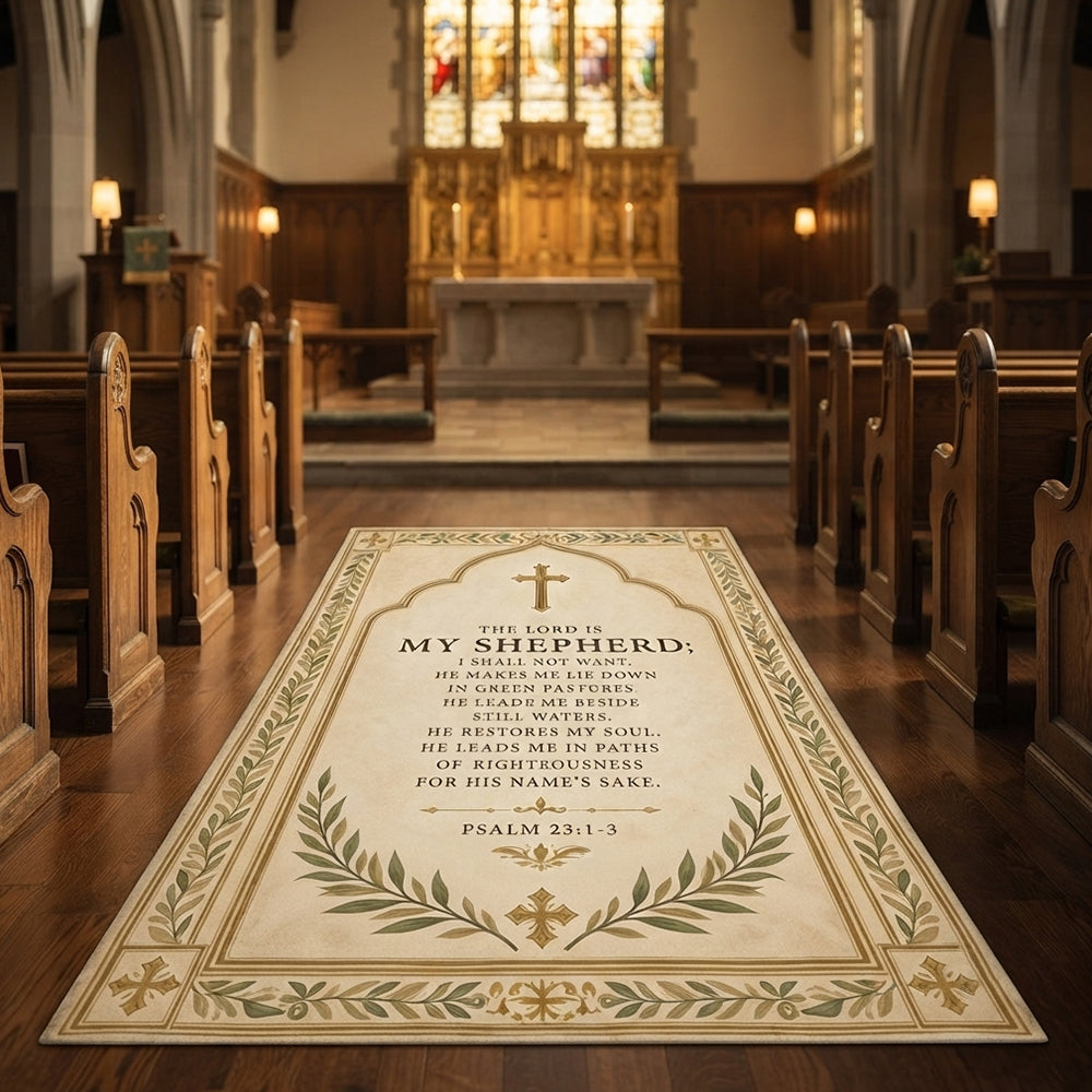 Shepherd Psalm Cream Shepherd Christian Rug