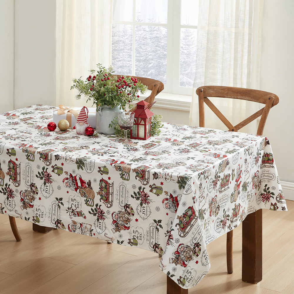 Sketch Snowman Christmas Tablecloth