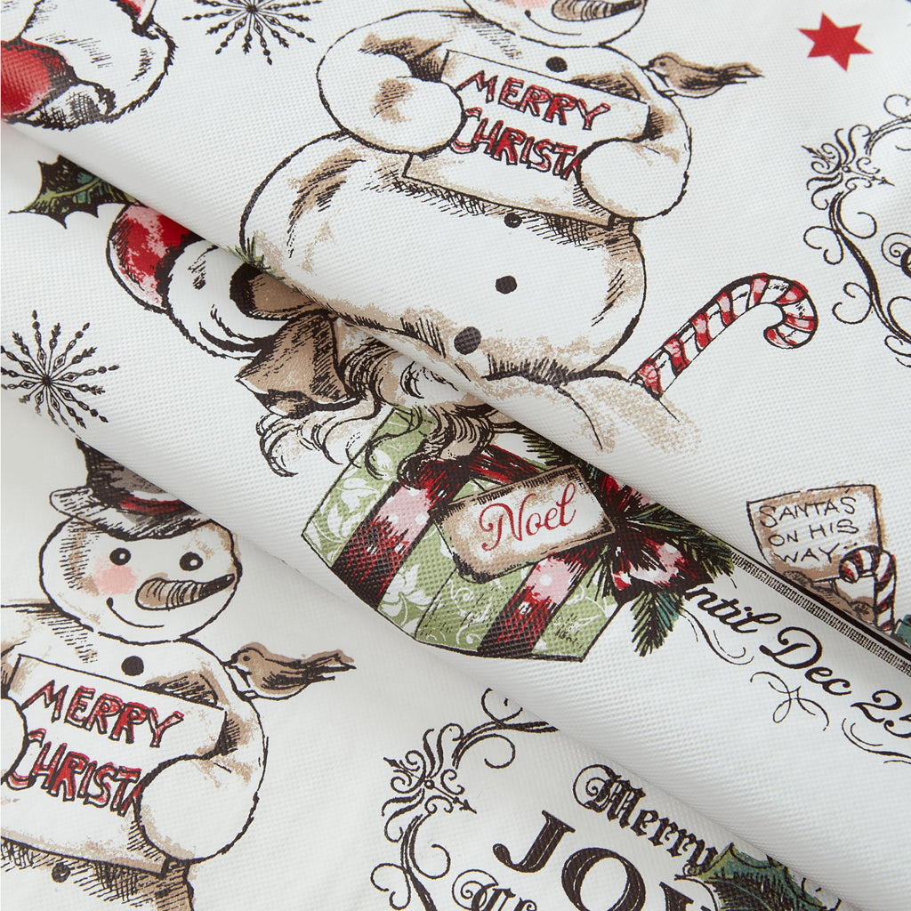 Sketch Snowman Christmas Tablecloth