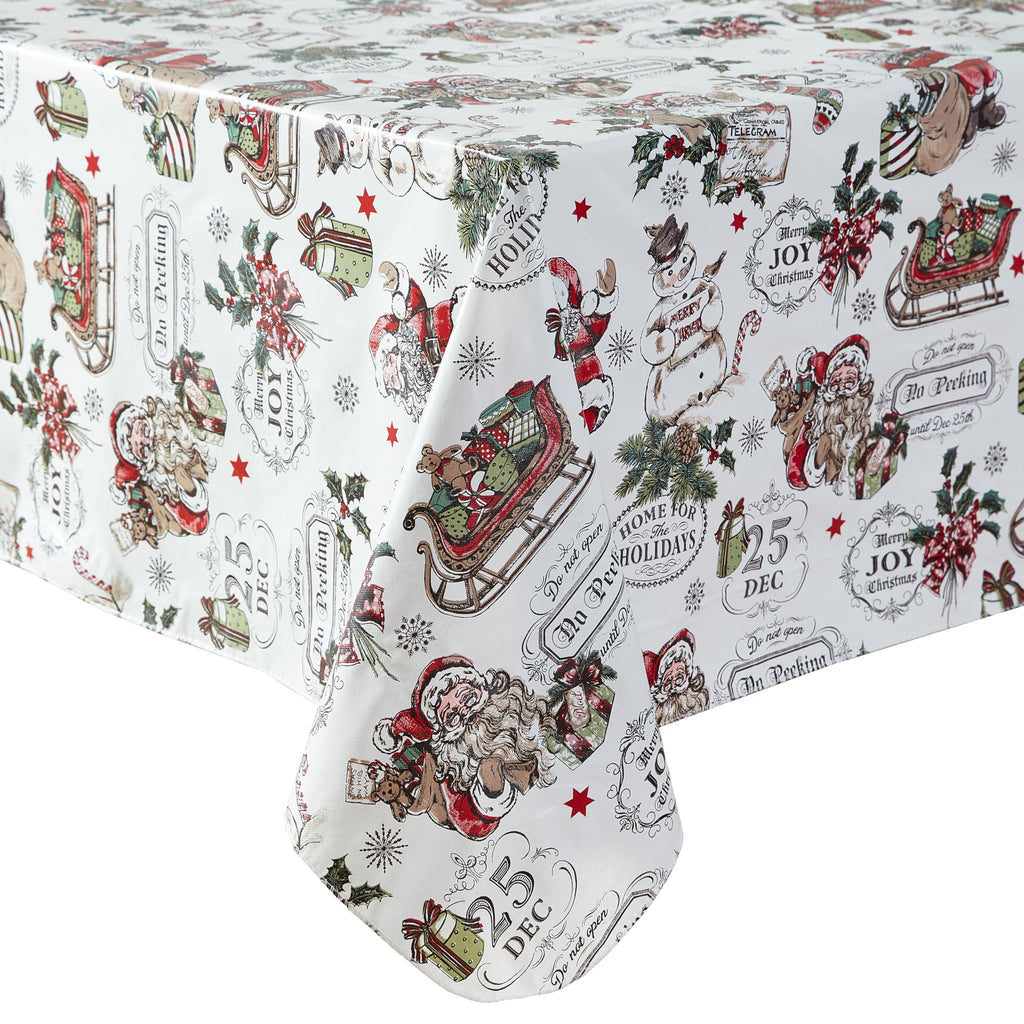 Sketch Snowman Christmas Tablecloth