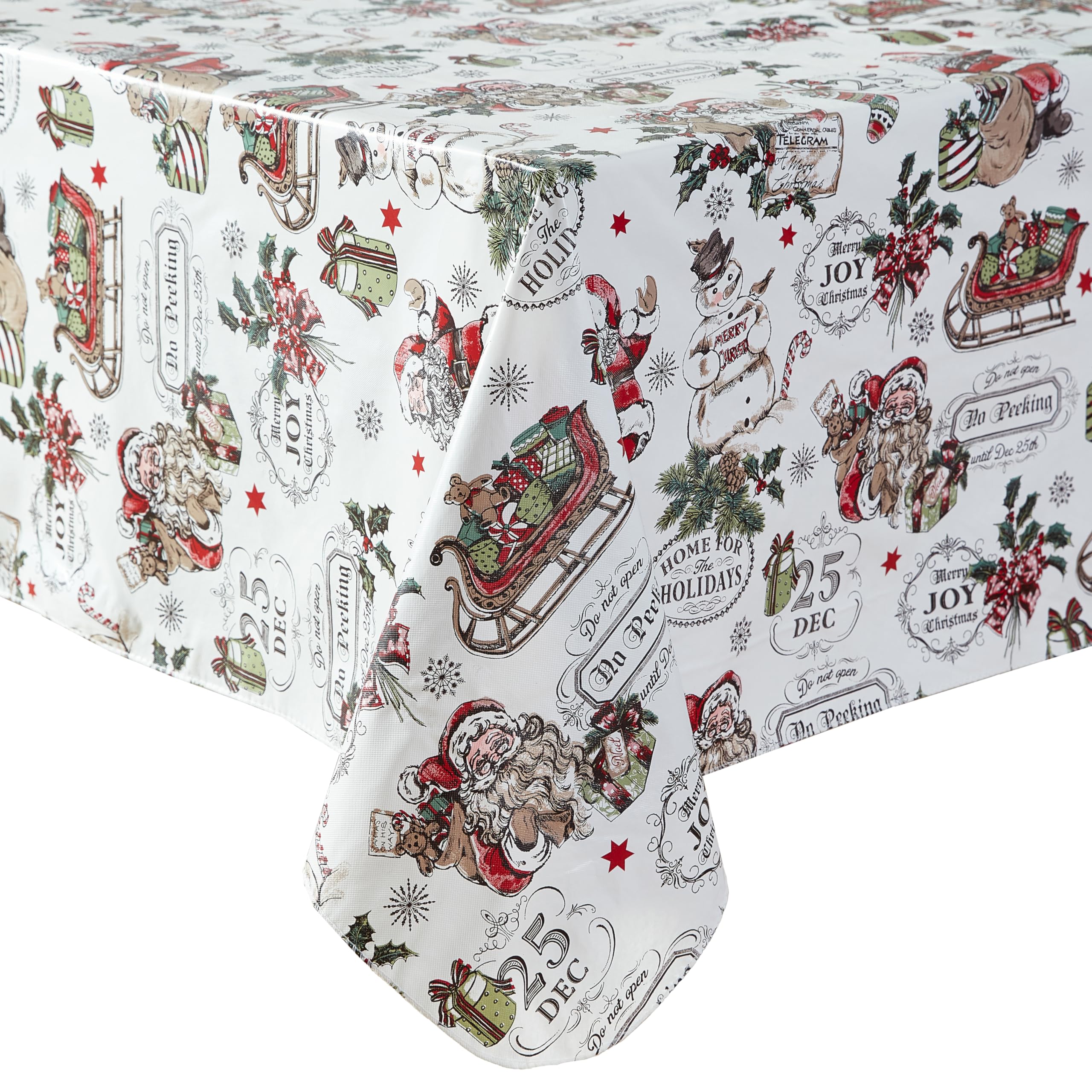 Sketch Snowman Christmas Tablecloth