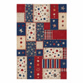 Sloane Red Navy Beige Rug