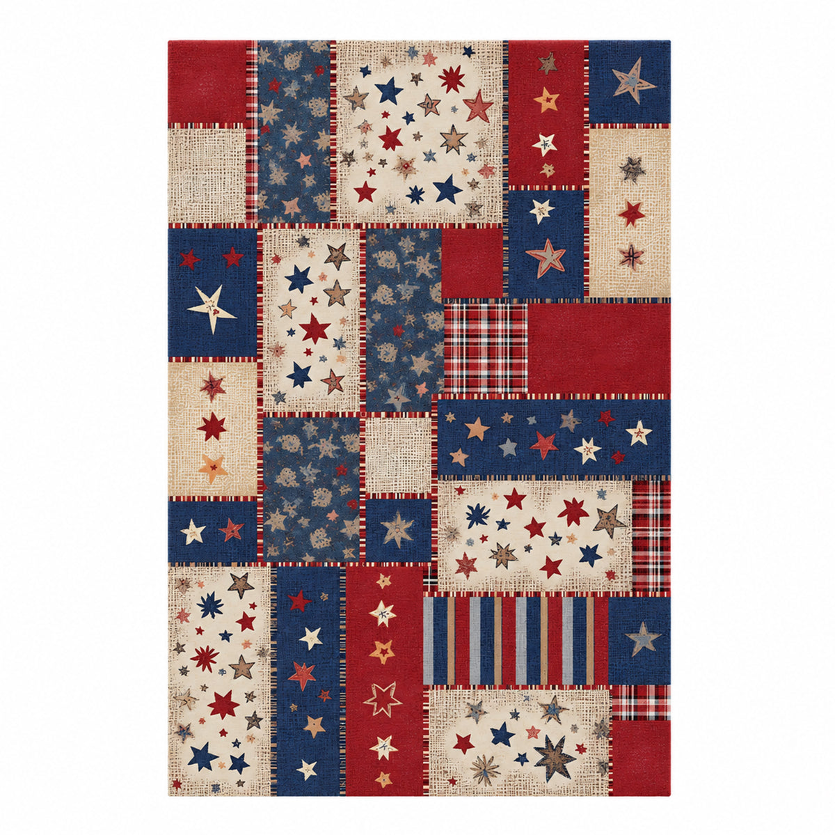 Sloane Red Navy Beige Rug