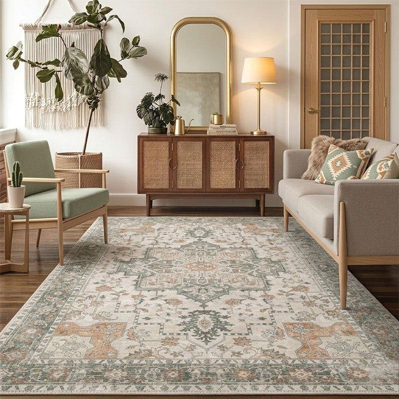 Sylowen Off-White Sage Sand Taupe Rug
