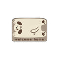 Taupe Cartoon Dog Two-Tone Coil Entrance Mat