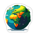 Terra Colorful Cartoon World Globe Rug