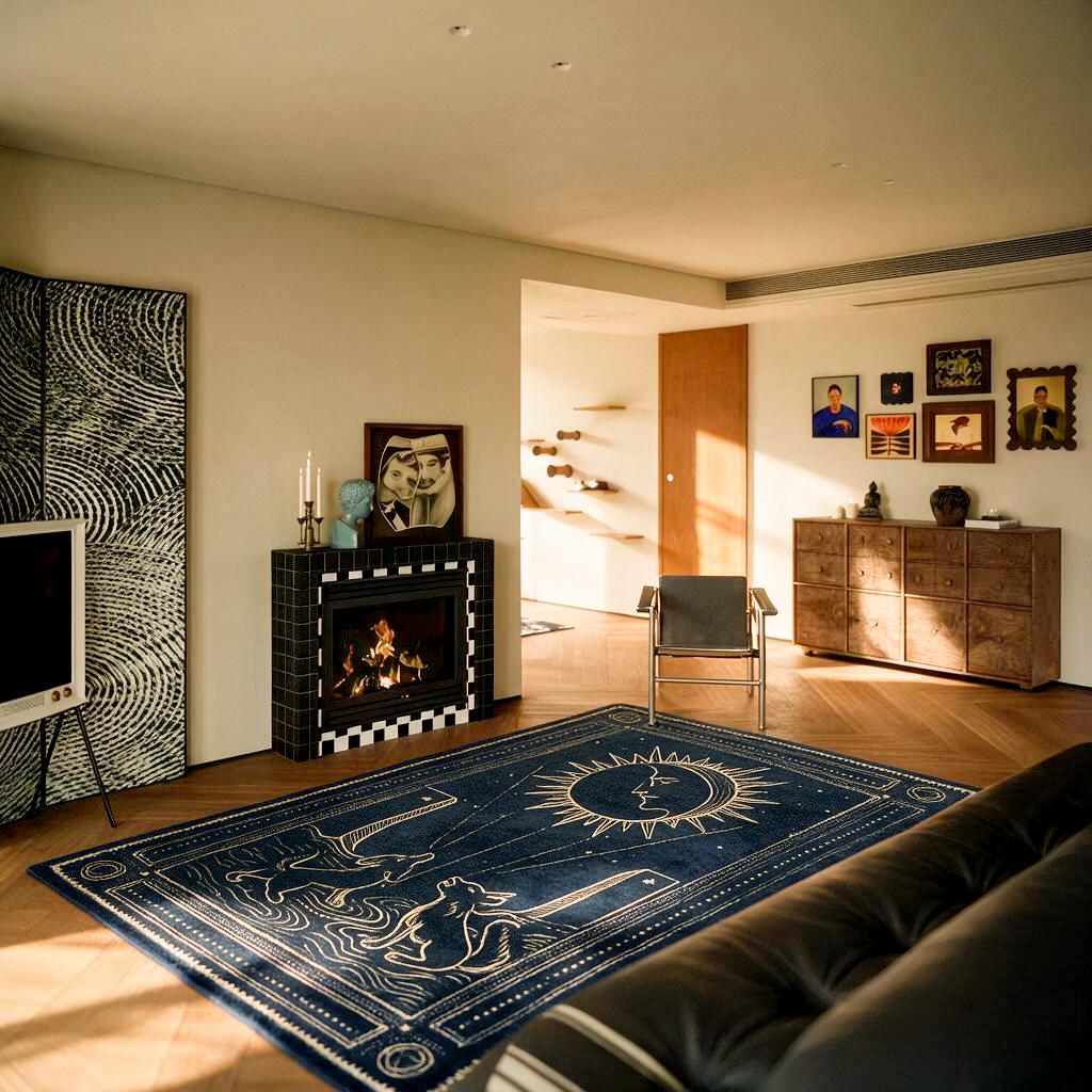 Thalassa Navy Cream Rug