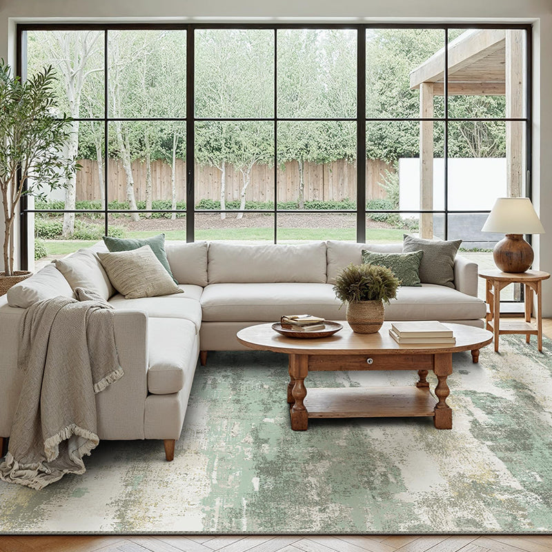 Thalior Ivory Sage Gold Muted Rug