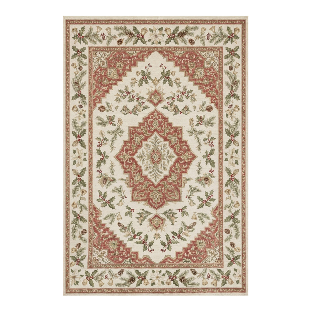 Thea Cream Red Rug