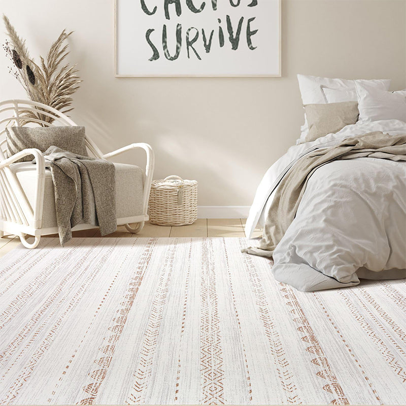 Toren Pure Ivory Warm Clay Rug