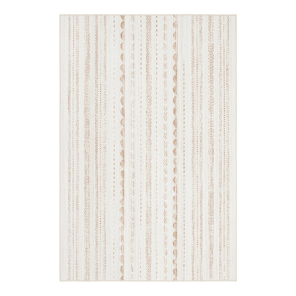 Toren Pure Ivory Warm Clay Rug