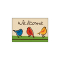 Three Colorful Cartoon Bird Coil Entrance Mat