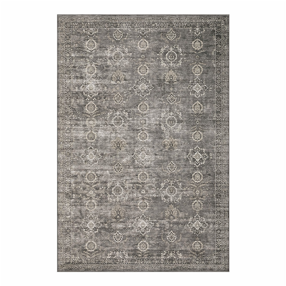Vaelin Dusty Charcoal Cream Taupe Rug