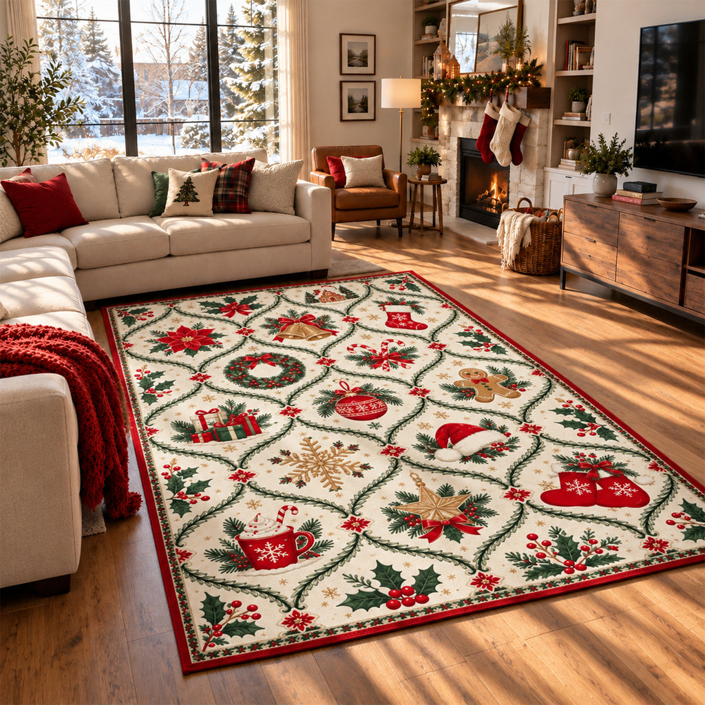 Vale Cream Red Multi Color Rug