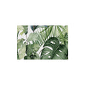 Watercolor Monstera Tropical Leaf Coil Bath Mat