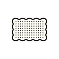Wavy Edge Tiny Dot Grid Coil Entrance Mat