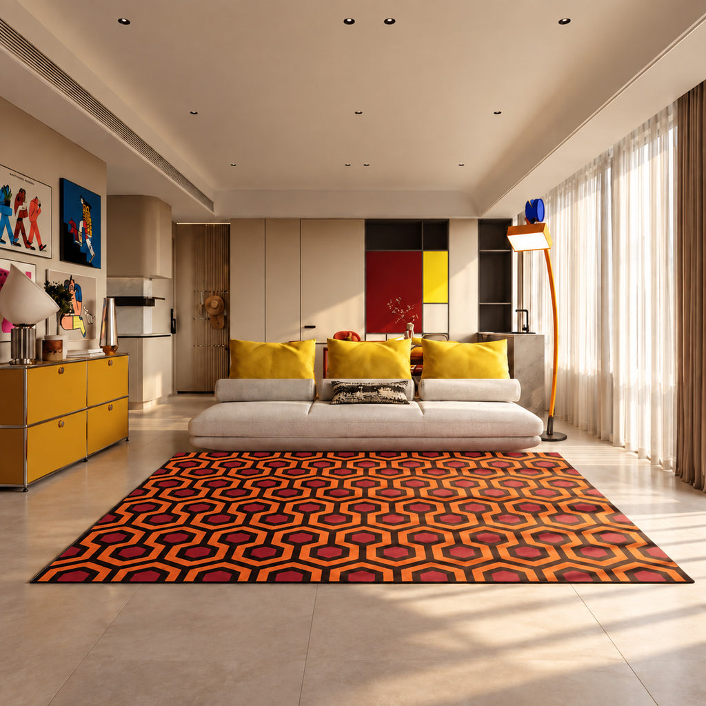 Willa Orange & Burgundy Rug
