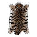 Tawny Brown Ivory White Tiger Hide Skin Rug