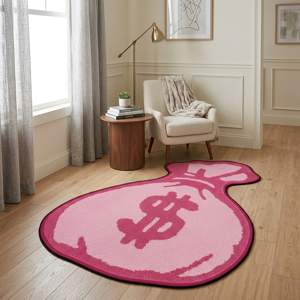 Zainab Pastel Pink Deep Rose Rug