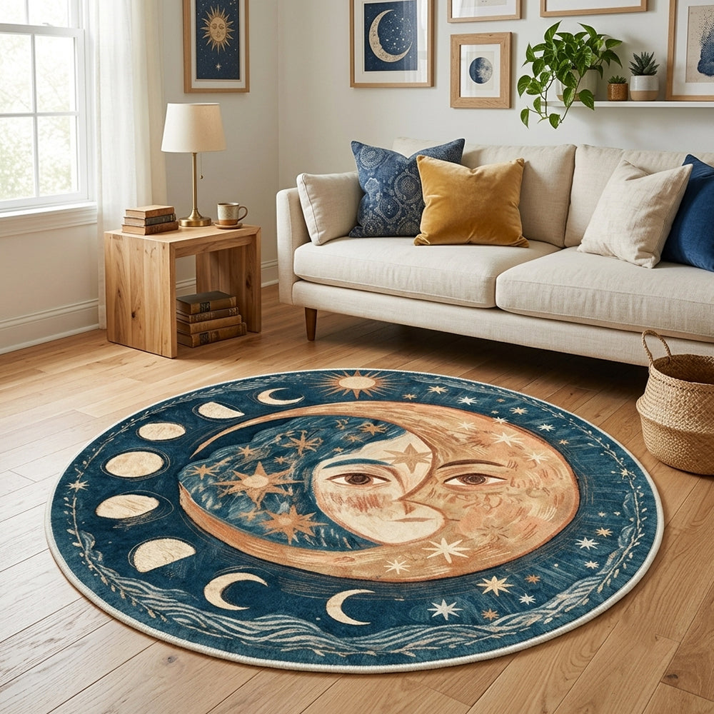 Zohra Deep Teal Warm Ochre Rug