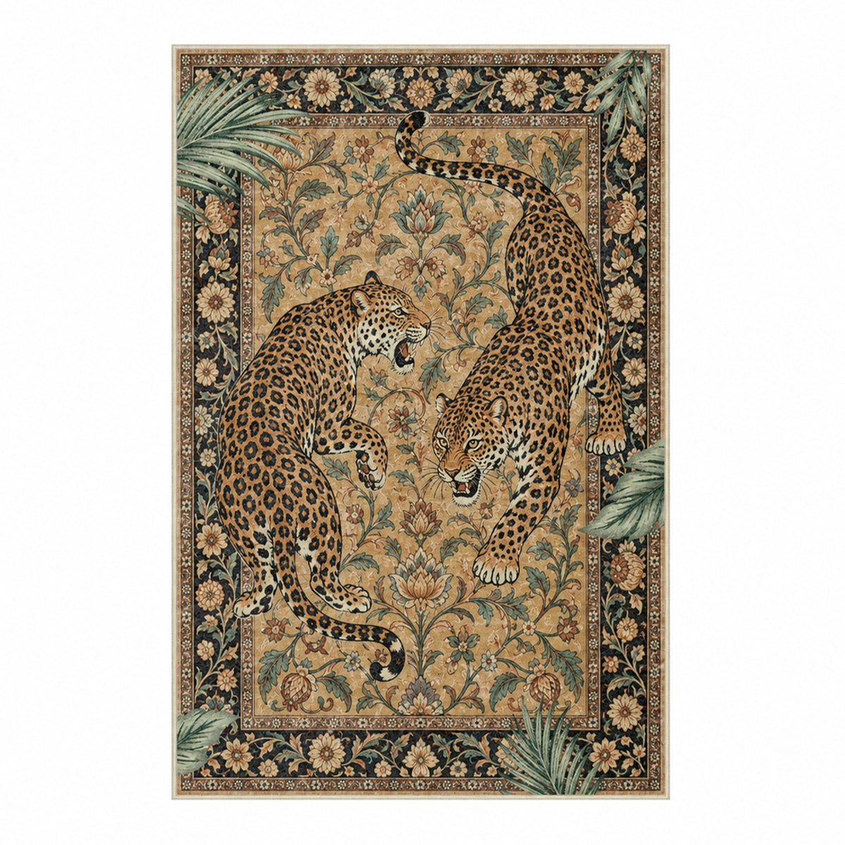 Zoraya Camel Tan Leopard Rug